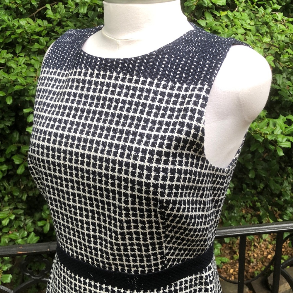 J.Crew Navy/White sleeveless Dress